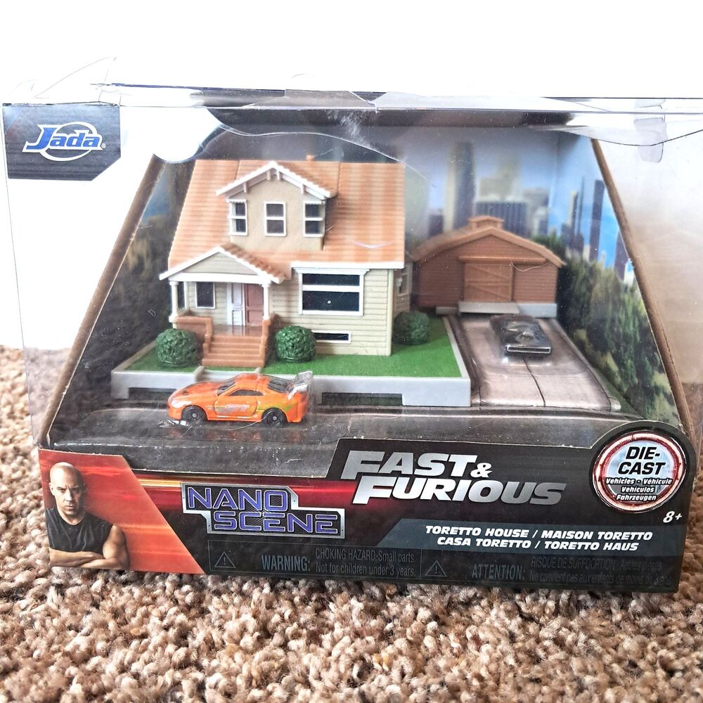 Fast & Furious Nano Dom Toretto's House Dom’s Charger And Bryan’s Supra